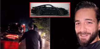 Maluma tras comprarse un Porsche