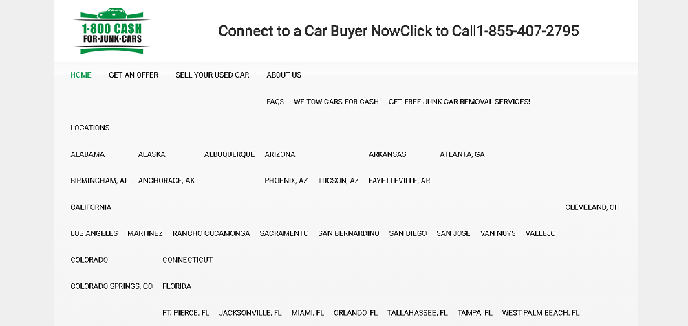 1800 Cash for Junk Cars, los mejores Junk para venta de autos chatarra