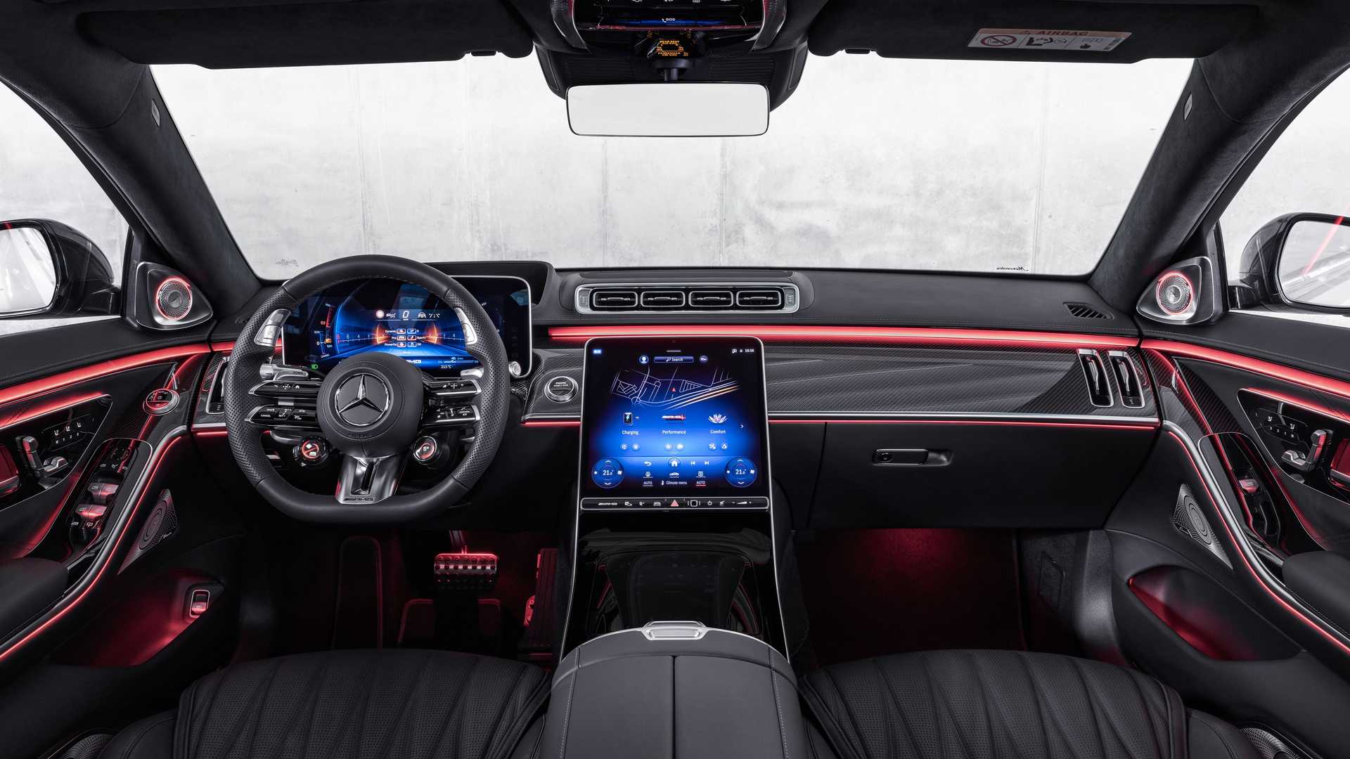 Interior del mercedes-AMG S 63 E Performance 2023