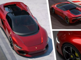 Render del Ferrari SF100 Concept, sucesor del SF90 Stradale