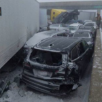 Tormenta invernal provoca choque masivo en Ohio