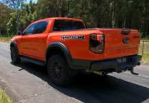 Ford Ranger Raptor en prueba de aceleración