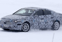 Mercedes EQA Sedan espiado en pruebas de invierno