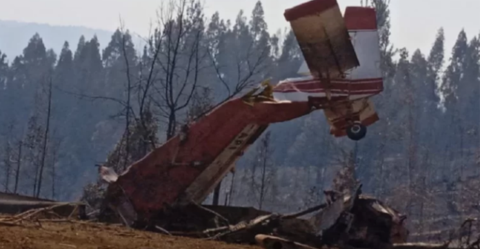 Avión de Conaf se desplomó en Hualqui