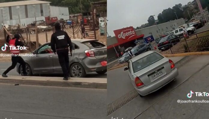 Guards vandalized a young man's car