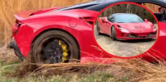 Abuso de un Youtuber con un Ferrari F8 Tributo