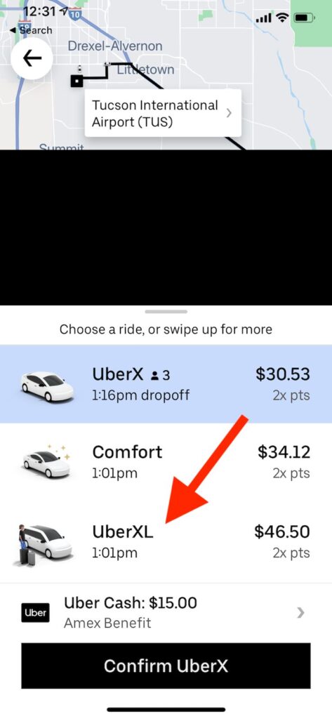 como pedir un uber para 6 personas