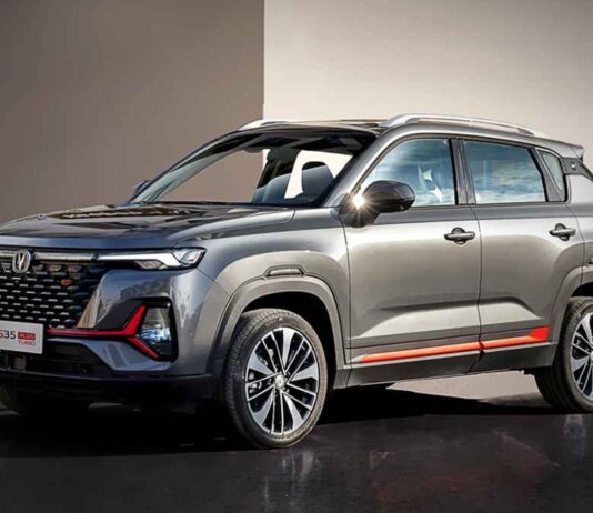 Changan CS35 Plus usada en Chile, vista exterior