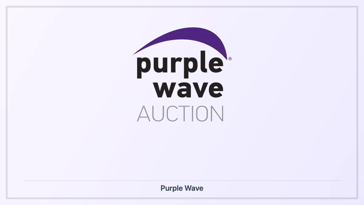 Tarjeta editorial con el logotipo oficial de Purple Wave